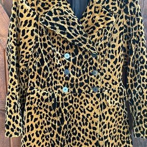 Vintage BCBG Max Azira double breasted velvet coat